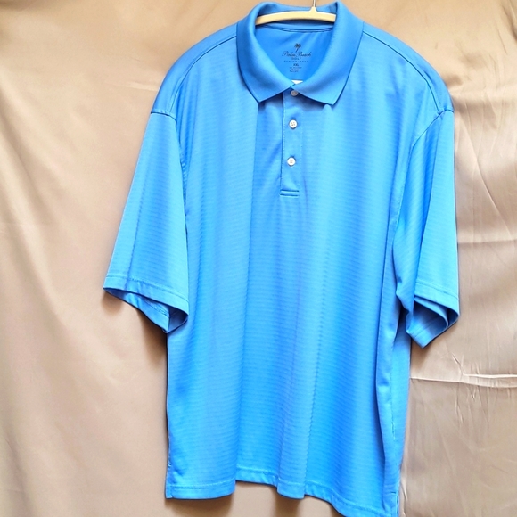 Palm Beach Performance Golf Polo Light Blue Size XXL - Picture 1 of 6